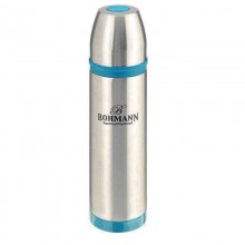 Термос металлический питьевой Bohmann BH-4491-blue с колбой из нержавеющей стали и узким горлом для чая кофе и других напитков на 0,8 литра (BH-4491-blue) Термос металлический питьевой Bohmann BH-4491-blue с колбой из нержавеющей стали и узким горлом для чая кофе и других напитков на 0,8 литра (BH-4491-blue)