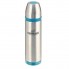 Термос металлический питьевой Bohmann BH-4491-blue с колбой из нержавеющей стали и узким горлом для чая кофе и других напитков на 0,8 литра (BH-4491-blue)